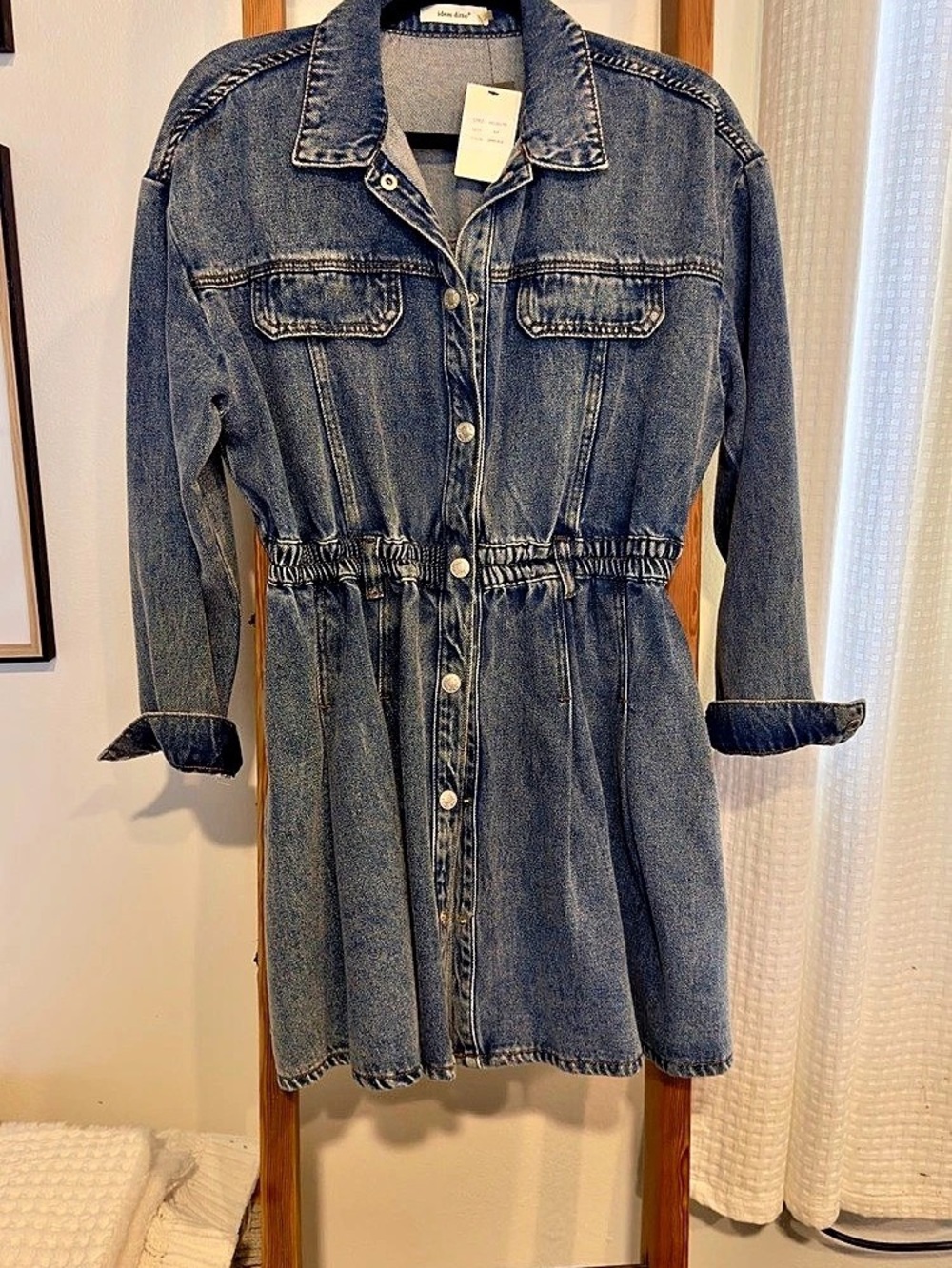 idem ditto Denim Mini Dress Size Medium NWT